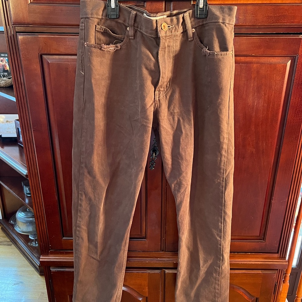Men's Brown BDG Pants Vintage Slim Fit 30/30